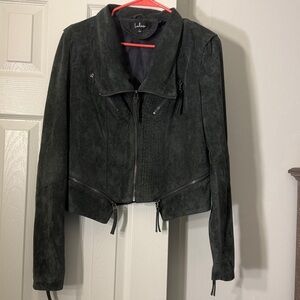 Dark Grey Suede Jacket